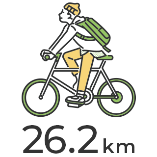 自転車通勤の距離No1